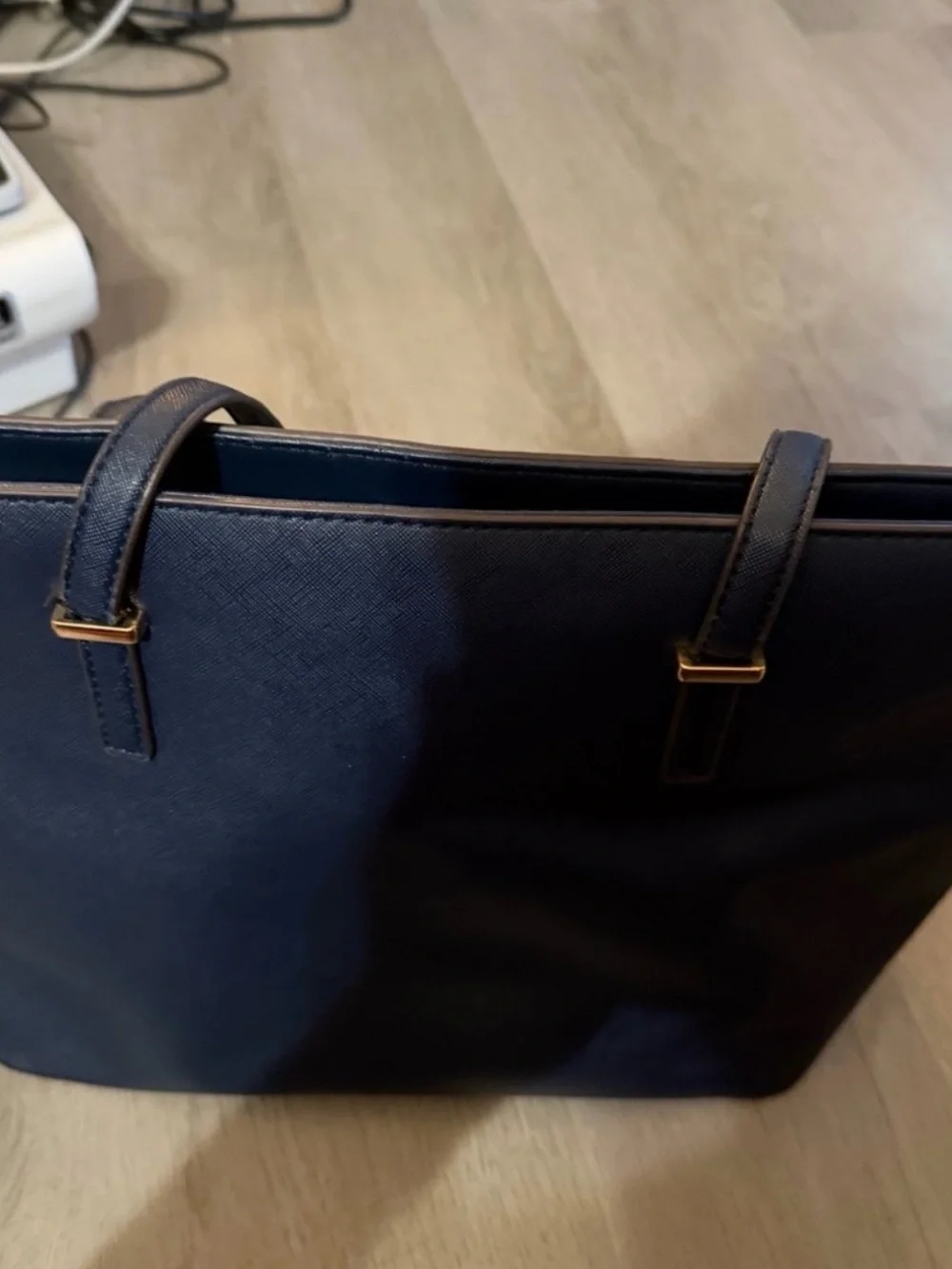 kate spade Navy Saffiano Leather Tote PLEASE READ